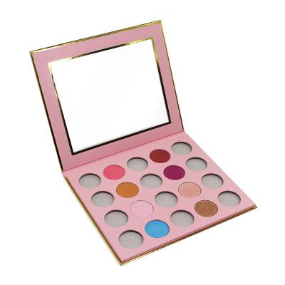 China wholesale waterproof cute eyeshadow paleta sombras pink eyeshadow palette diy private label magnetic palletes for sale