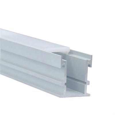 China LS-101 Heat Sink Anodized Aluminum Extrusion Recessed Aluminum Floor Profile For Led Strips for sale