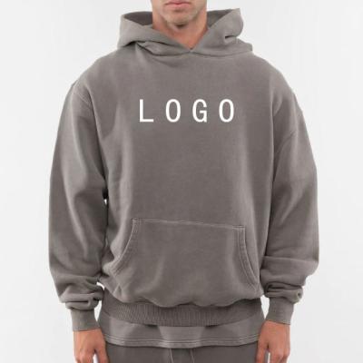 China Anti-wrinkle Plus size men's hoodies sweatshirts custom high quality thick cotton hoodies mens pullover oversized Fleece heavyweight hoodie for sale