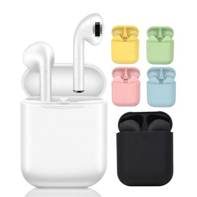 China In-ear Inpods 12 In-Ear Headphone i12 Tws Earphone Inpods 12 Touch Black Sports Mini Double Ears Wireless Headset for sale