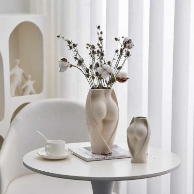 China Matt For Home Decor Modern Ceramic Vase White for sale