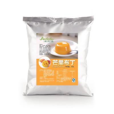 China Natural Mango Flavored Pudding Powder with Milk Tea Ingredients Bostontea Quality Pudding Powder for sale