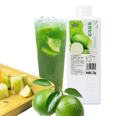 China Delicious Tea Special Raw Materials For Antai Lime Flavor Thick Beverage Pulp Lemon Tea For Men's Milk Green Tea Shop for sale