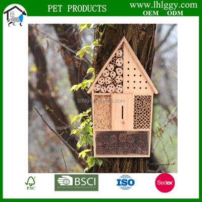 China FSC Sustainable Natural Wooden Insect Hotel for sale