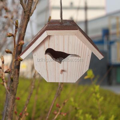 China Cute Viable Birdnest Style Handmade Wood Make The Garden Lively for sale