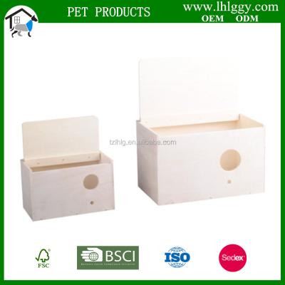 China FSC Viable Custom Chinese Garden Bird House Cage Parrot Breeding Box Exquisite Wooden Nest for sale