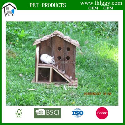 China Viable wooden hamster house with stairs for sale