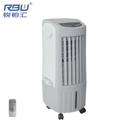 China Blue Tank Small Size Simple Detachable Room Portable Standing Water Tooth Cooler Air Fan for sale