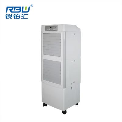 China Hotel Durable 1.3m Large Automatic Air Cooler Fan Water Stand Airflow 4500m3/h Air Cooler Fan for sale