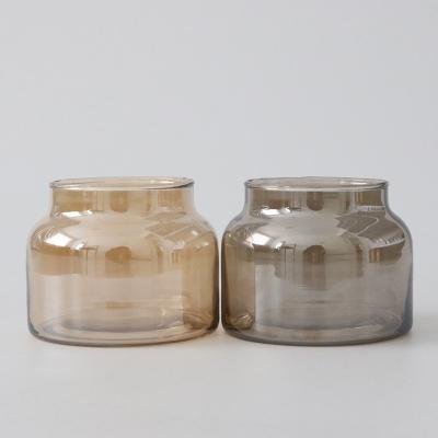 China Home Decoration Factory Custom Glass Jars For Candle Making Glass Candle Holder With Lid Candle Jar Wooden Lid for sale