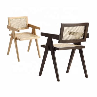 China New Design Rattan Outlet Factory Modern Solid Chair Design Multifunctional Wooden Modern Dining Chair for sale