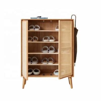 China Factory Supply Adjustable Shoe Rack Vintage Direct Furniture Wooden Shoe Cabinet (Other) Storage for sale