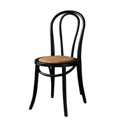 China American Modern Minimalist Stackable Classic Solid Wood Dining Chair (Height) Adjustable for sale