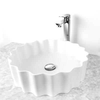 China Customizable Hot Selling Modern Resin High Quality Artificial Stone Bathroom Art Basin Wash for sale