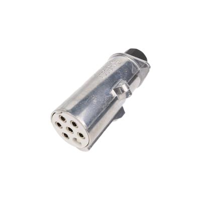 China Trailer Parts China Profession European 24V S Type Trailer 7 Pin Plug With Nut Connector for sale