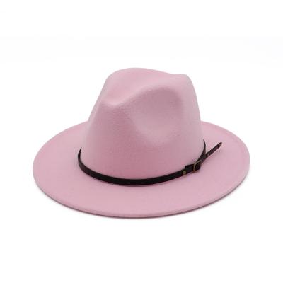 China Plush Manufacturers Supply High Quality New Design Women Felted Hat Hat Girl Hat for sale