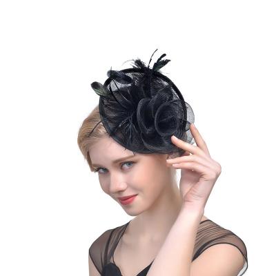 China Bridal Picture/Party Headband Hair Accessories/Women's Hair Fascinator Accessories Hats For Women Peach for sale