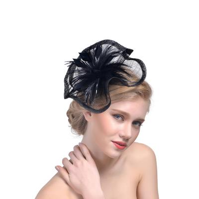 China Hot Selling Picture Women Wedding Bride Fascinator Sinamay Headdress for sale