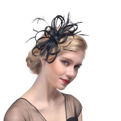 China Good picture quality women hair Fascinator hair sinamay hats for ladies for sale