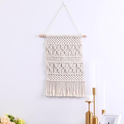 China Indoor Home Decoration New Arrival Amazon Woven Wall Hanging Macrame Wall Hanging For Home Decor for sale