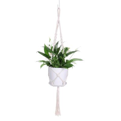 China Home Decoration Potted Plant Holder Macrame Plant Hangers for sale