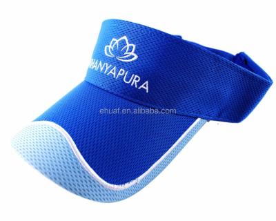 China Character Summer Classic Customized Embroidery Two Tone Colors Moisture Wicking Mesh Visor for sale