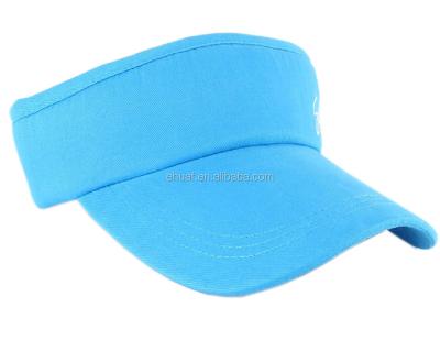 China Custom Character Cotton Twill Pants Twill Embroidery Visor Sun Hat for sale