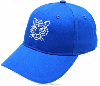 China COMMON custom 6 panel cotton twill embroidery blue with cheap baseball cap and white crepe hat for sale