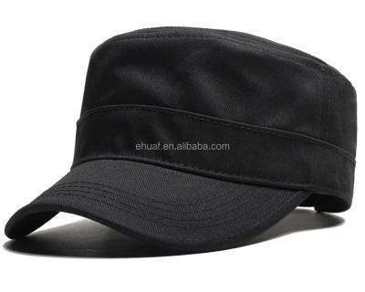 China Blank Character Cotton Twill Pants Twill Hat For Customize Logo Binding Bill Military Hat for sale