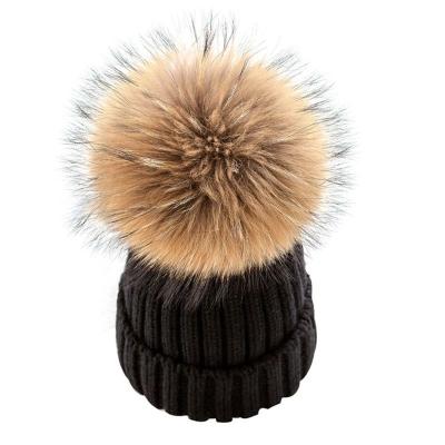 China breathable & Factory direct winter waterproof elasticity soft knitted hat skin friendly keep warm pom pom hat for sale