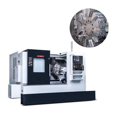 China Building Material Shop CNC Lathe Slant EL200 12 Station Turret Turning Machine Bed Live Tooling Vertical Lathe Center for sale