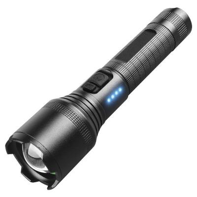 China Zoomable Led Lightweight Aluminum Alloy P60 Torch Rechargeable Battery Lightweight High Lumens Waterproof Zoomable Flashlight For Camping Fishing for sale