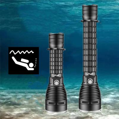 China 3000lumen Diving Torch XHP70 Professional Underwater Waterproof Diving Torch Aluminum Alloy 110M Depth Led Flashlight for sale