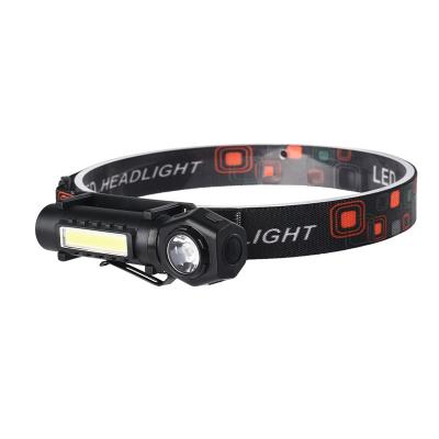 China Convenient Outdoor Portable Waterproof Powerful Type-c Head Flashlight 3 Mode Rechargeable LED Head Lamp For Camping Working for sale