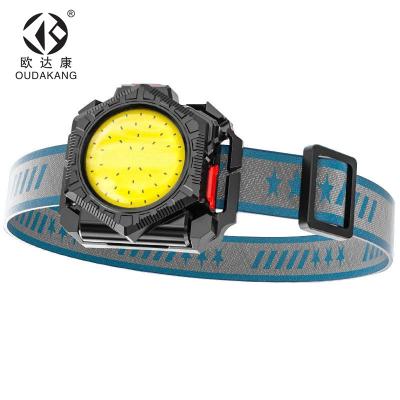 China New Portable Powerful Waterproof Rechargeable Multifunction COB Wrist Lamp 4 Modes Led Bodypack Lamp Three In One Headlight for sale