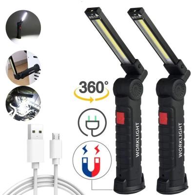 China Portable COB Rechargeable Work Light with Magnetic Base 360 ​​Rotate and 5