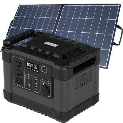 China Type C Dawnice 1KW industrial power supply 12V 110V 220V output Outdoor electrical appliances solar charging portable power station for sale