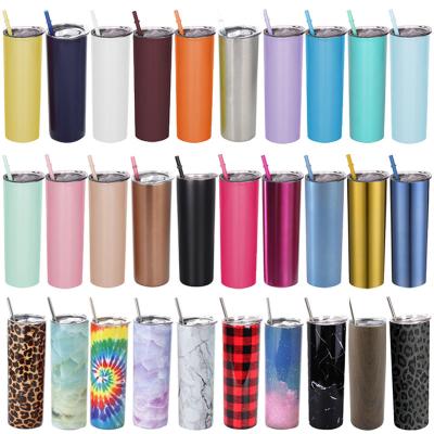 China 10oz 12oz 20oz 30oz Tumbler Stainless Steel Slim Wall Vacuum Sublimation Cafe Wine Lean Upright Vacuum Double Wall Vacuum for sale