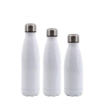 China Stocked 17oz Sublimation Empty Cola Shape Water Bottle 304 Stainless Steel Double Wall Vacuum Insulation Sports Thermos for sale