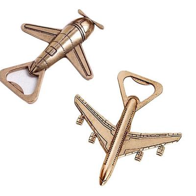 China Wedding Favor Wedding Favor Antique Airplane Shape Bottle Opener Viable Creative Party Metal Bottle Opener for sale