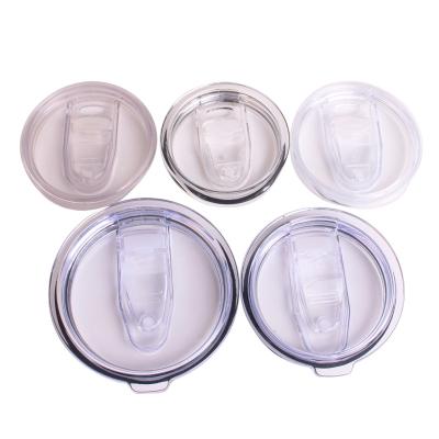 China Viable Acrylic Plastic Tumbler Replacement Lid For Lean Straight Mug Travel Sports Stemless Mug Wine Tumbler 30oz 20oz 12oz for sale