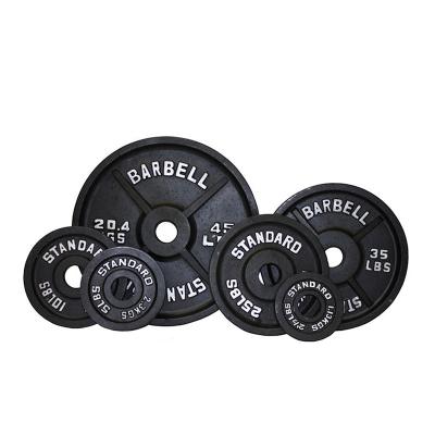 China Wholesale Universal Black 2.5Lb To 45Lb Custom Weight Logo Power Training Equipment Plate For Sale for sale