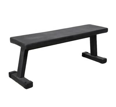 China Steel +Neoprene Pad Gym Equipment Cross Fit Flat Weight Bench for sale