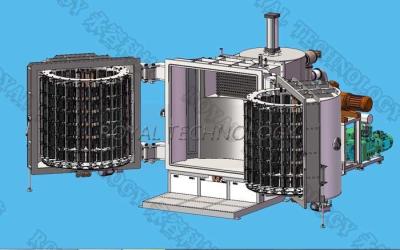 Cina Magnetron dello specchio di automobile che farfuglia la macchina di rivestimento, specchio PVD di Chrome che farfuglia macchina in vendita