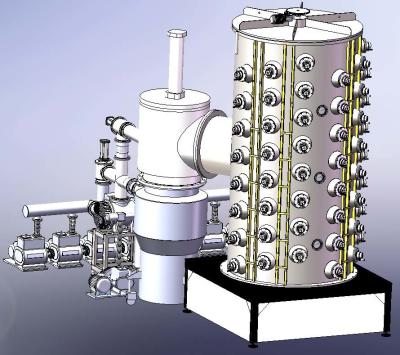 중국 로즈 금 PVD 진공 코팅 기계는, 큰 스테인리스 PVD 도금을 배관합니다 판매용
