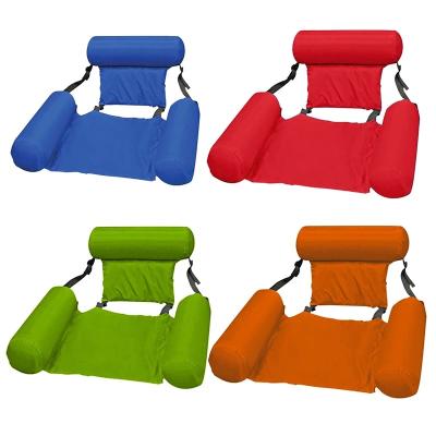 China New Custom Foldable Water Bed Backrest Chair Recliner Water Hammock Inflatable Floating Float Chair Durable for sale