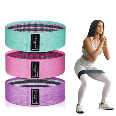 China 2021 Durable Popular Highly Elastic Fabric Non Slip Gym Beauty Butt Leg Hip Circle Resistance Band For Squat Exercise for sale