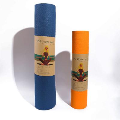 China Non-slip Yoga Mat With Position Line Logo Tape Mat Exercise Fitness Pilates Tape Outdoor Yoga Mat Eco Tape for sale