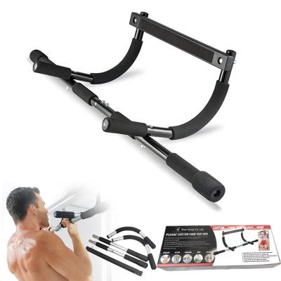 China Manufacturer Wholesale Upper Body Fitness Equipment Workout Chin Up Bar Gym Doorway Adjustable Professional Bar Pull Up Bar for sale