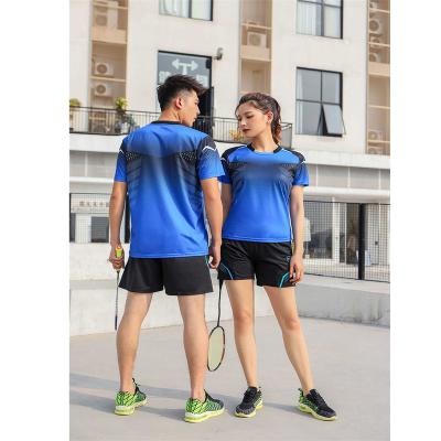 China 2021 custom logo and design new arrival fashion ping pong badminton T-shirt singlet sportswear unisex QUICK DRY singlet sweatshirt for sale